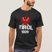 Tirol Tirol Tiroler Arend Crest 1809 Mannen Vrouwe T-shirt (Voorkant)