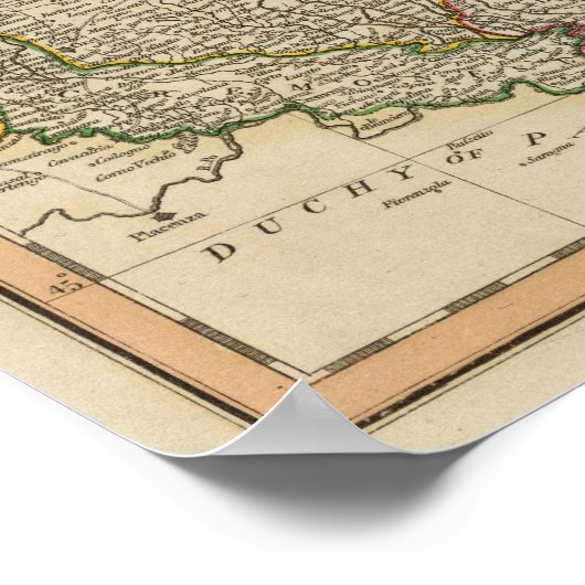 Tirol, Venetië, Mantua Poster (Hoek)