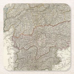 Tirol, Voralberg, Liechtenstein Kartonnen Onderzetters