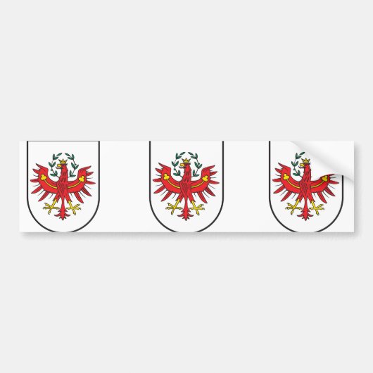 Tirol Wappen, Oostenrijk Bumpersticker (Voorkant)