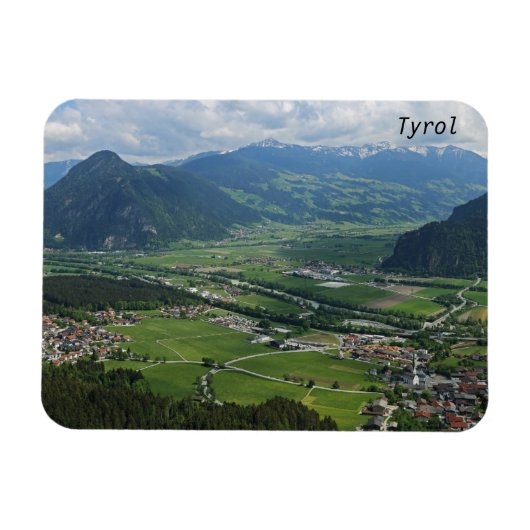 Tiroolse landschap magneet (Horizontaal)