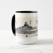Tirpitz slagschip mok (Voorkant links)