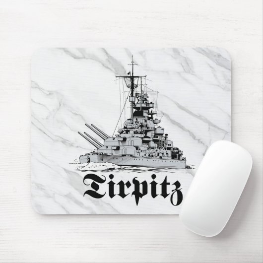 Tirpitz slagschip muismat (Met muis)