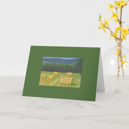 Tirrell Haystacks Birthday Wenskaart Kaart (Gele Bloem)