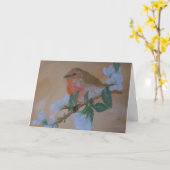 Tirrell Robin Birthday Wenskaart Kaart (Gele Bloem)