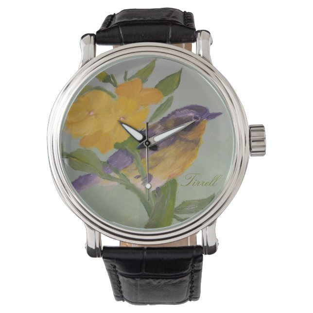 Tirrell Yellow Bird Watch Horloge (Voorkant)