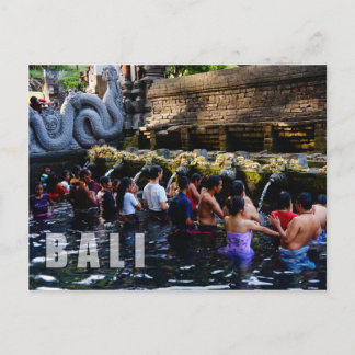 Tirta Empul Temple in Bali, Indonesië Briefkaart