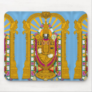 Tirupati Balaji-muisplaatje voor laptop en dagelij Muismat