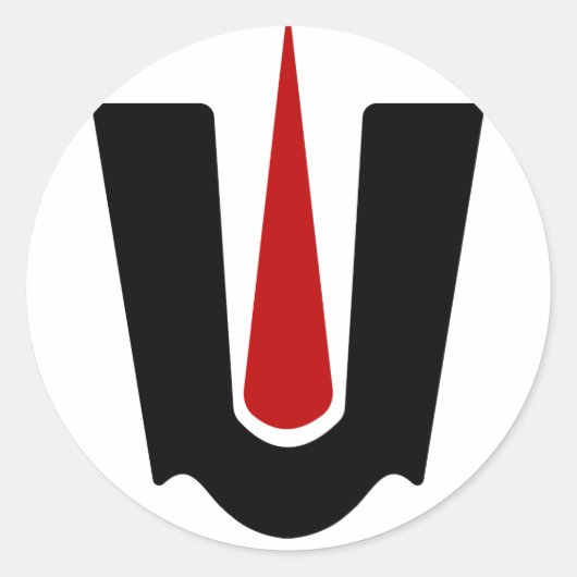 Tirupati Balaji Sign Ronde Sticker (Voorkant)