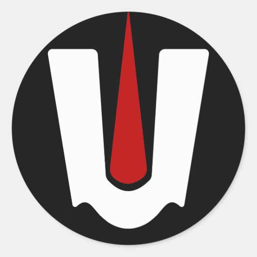 Tirupati Balaji Sign Ronde Sticker (Voorkant)