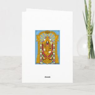 Tirupati Balaji wenskaart, huisdecoratie en wand D Kaart
