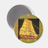 TIRUPATI hindoetempel: Zuid-India Magneet (Voorkant / Achterkant)