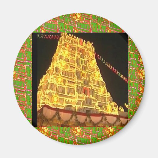 TIRUPATI hindoetempel: Zuid-India Magneet (Voorkant)