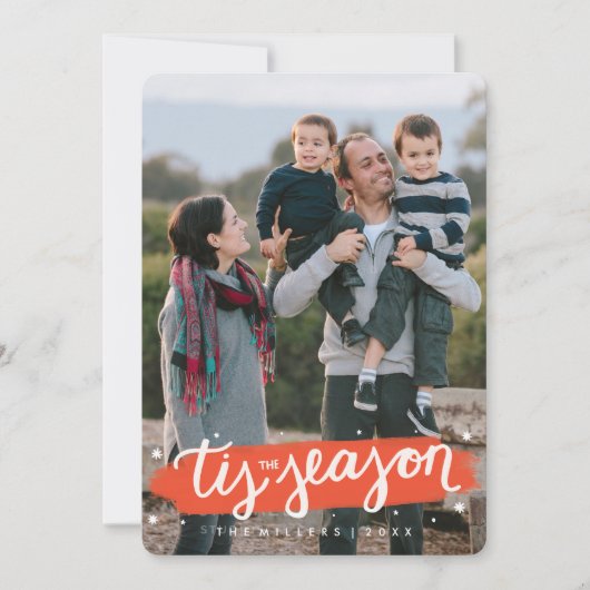 Tis de Kaart van de Foto van de Vakantie van de (Voorkant)