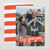 Tis de Kaart van de Foto van de Vakantie van de (Voorkant / Achterkant)