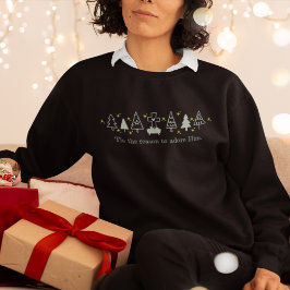 TIS DE REDEN Christelijke Kerstmis Geboorte Zwart Trui