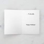 'Tis de seizoen… Droevige Sneeuwman Feestdagen Kaart (Binnen)