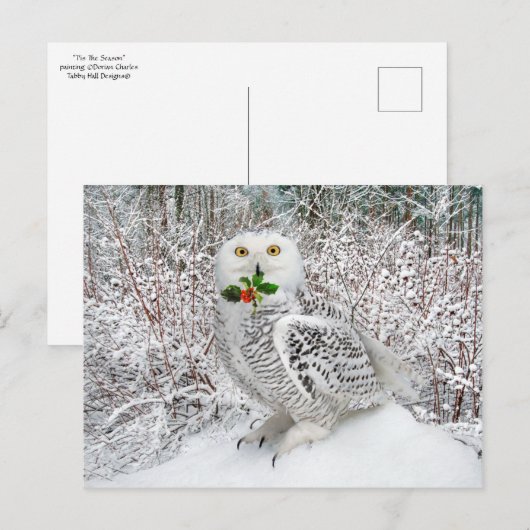 "T'is het seizoen" Briefkaart (Voorkant / Achterkant)