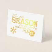 Tis het seizoen folie kaart (Voorkant)