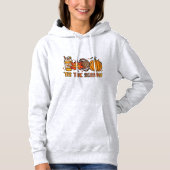 Tis het seizoen Football Pumpkin Herfst Hoodie (Voorkant)