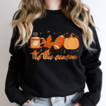 Tis het seizoen Football Pumpkin Herfst Sweatshirt