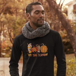 Tis het seizoen Football Pumpkin Herfst T-shirt
