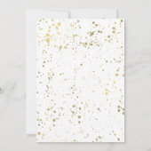 TIS HET SEIZOEN Gold Splatter Modern Vakantie Foto Kaart (Achterkant)