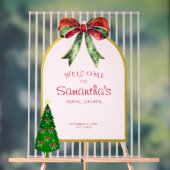 'Tis het Seizoen Kerst Bruidsfeest Verwelkoming Acryl Bord (Neutraal)