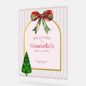 'Tis het Seizoen Kerst Bruidsfeest Verwelkoming Acryl Bord (Hoek)