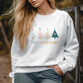 "'Tis Het Seizoen" Kerstboom Doodles Feestdagen T-shirt