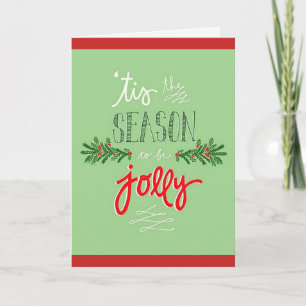 'Tis het Seizoen! Kerstkaart Feestdagen Kaart