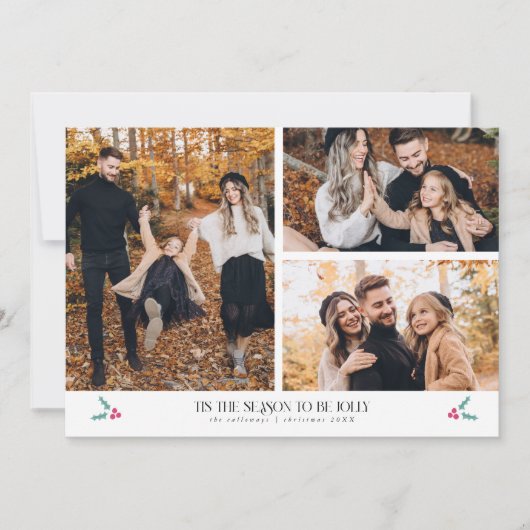 Tis Het Seizoen Mistletoe Kerstvakantie Kaart (Voorkant)