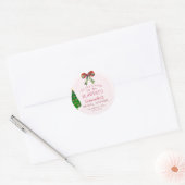 'Tis het seizoen om te trouwen Bruidsmeisjesfeestj Ronde Sticker (Envelop)