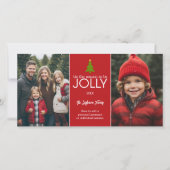 'tis het seizoen om vrolijk te zijn - 2 foto colla feestdagenkaart (Voorkant)