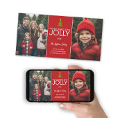 'tis het seizoen om vrolijk te zijn - 2 foto colla feestdagenkaart