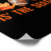 TIS HET SEIZOEN Pompoen Leaf Latte Herfst Thanksgi Poster (Hoek)