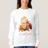 Tis het seizoen Pompoen Spice Football Herfst Herf Trui (Voorkant)