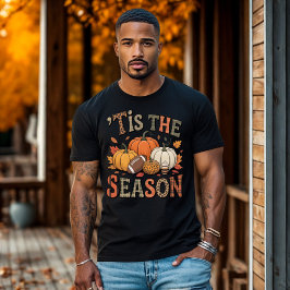'TIS HET SEIZOEN Pompoenen en Football T-shirt