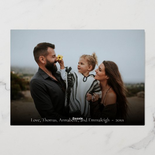 Tis het Zee Zon Groeten Zonnebril Foto Folie Feestdagenkaart (Achterkant)