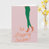 'tis Legging Seizoen Vakantie Kaart (Gele Bloem)