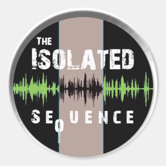 TIS Logo Kleur duidelijk transparant Ronde Sticker (Voorkant)