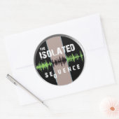 TIS Logo Kleur duidelijk transparant Ronde Sticker (Envelop)