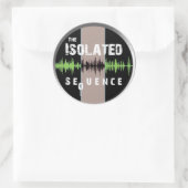 TIS Logo Kleur duidelijk transparant Ronde Sticker (Tas)