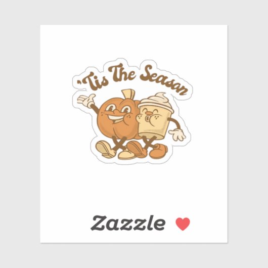 Tis Season Autumn It’s Fall Y’all Sticker (Vel)