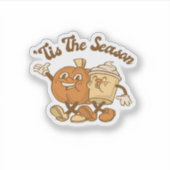 Tis Season Autumn It’s Fall Y’all Sticker (Voorkant)