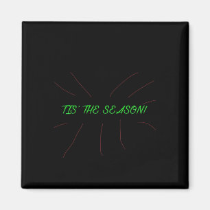 Tis Season Collection Grafisch Minimaal Schoon Magneet