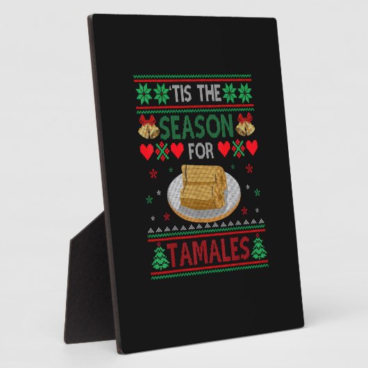 Tis Season For Tamales Funny Christmas Food Fotoplaat (Zijkant)