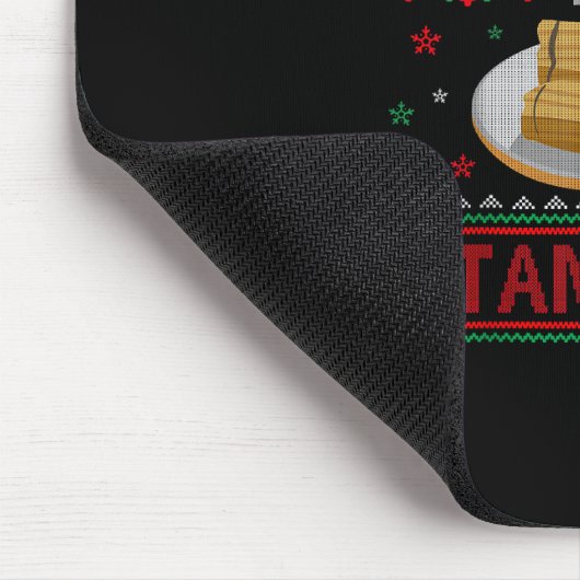 Tis Season For Tamales Funny Christmas Food Muismat (Hoek)