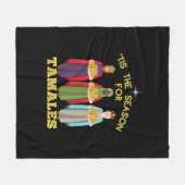 Tis Season For Tamales Funny Mexican Christmas Fleece Deken (Voorkant (Horizontaal))