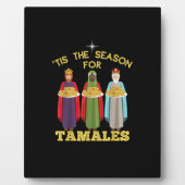 Tis Season For Tamales Funny Mexican Christmas Fotoplaat (Voorkant)